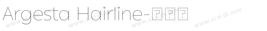 Argesta Hairline字体转换